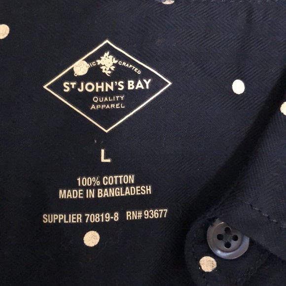 NWT Navy Polka Dot Blouse - Picture 2 of 8